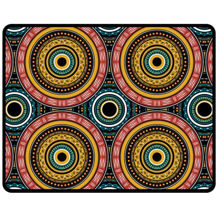 Aztec Multicolor Mandala Fleece Blanket (Medium) 