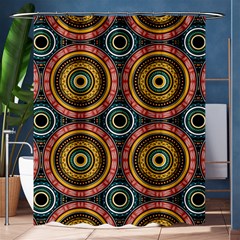 Aztec Multicolor Mandala Shower Curtain 60  X 72  (medium)  by tmsartbazaar