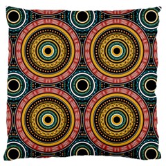 Aztec Multicolor Mandala Standard Flano Cushion Case (one Side) by tmsartbazaar