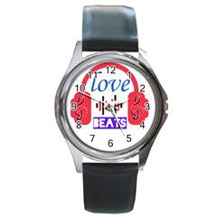 Coolbreez Love  Round Metal Watch by Skirfan