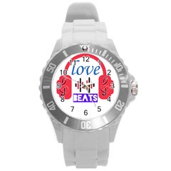 Coolbreez Love  Round Plastic Sport Watch (l) by Skirfan