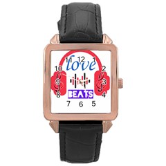 Coolbreez Love  Rose Gold Leather Watch  by Skirfan