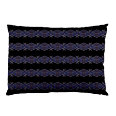 Dark Ornate Nouveau Striped Print Pillow Case (two Sides) by dflcprintsclothing