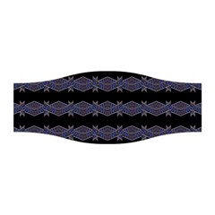 Dark Ornate Nouveau Striped Print Stretchable Headband