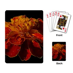 Marigold On Black Playing Cards Single Design (rectangle)