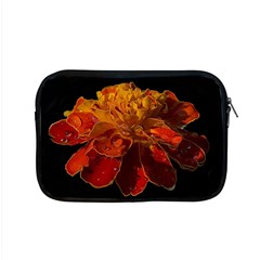 Marigold On Black Apple Macbook Pro 15  Zipper Case by MichaelMoriartyPhotography