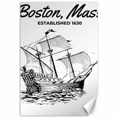 Boston  Mass Canvas 12  X 18 