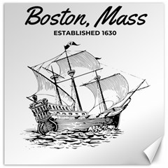 Boston  Mass Canvas 16  X 16 