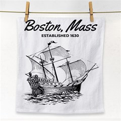 Boston  Mass Face Towel