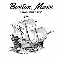 Boston  Mass Wooden Puzzle Square