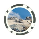 Snowy Andes Mountains, Patagonia - Argentina Poker Chip Card Guard Front