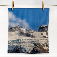 Snowy Andes Mountains, Patagonia - Argentina Face Towel by dflcprintsclothing