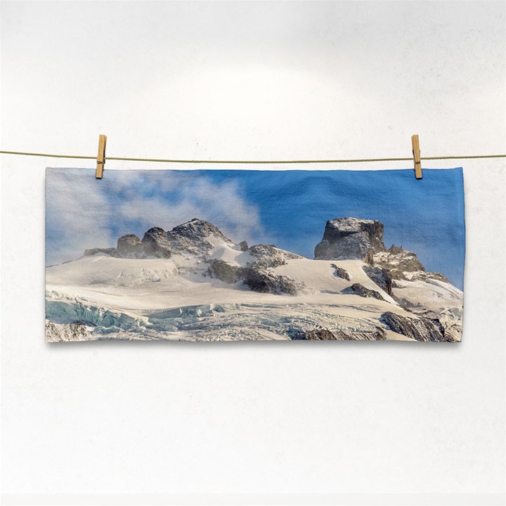 Snowy Andes Mountains, Patagonia - Argentina Hand Towel