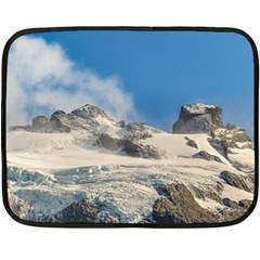 Snowy Andes Mountains, Patagonia - Argentina Fleece Blanket (mini) by dflcprintsclothing