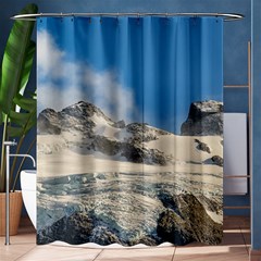 Snowy Andes Mountains, Patagonia - Argentina Shower Curtain 60  X 72  (medium)  by dflcprintsclothing