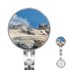 Snowy Andes Mountains, Patagonia - Argentina Stainless Steel Nurses Watch by dflcprintsclothing