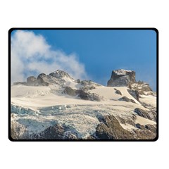 Snowy Andes Mountains, Patagonia - Argentina Double Sided Fleece Blanket (small)  by dflcprintsclothing