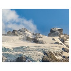 Snowy Andes Mountains, Patagonia - Argentina Double Sided Flano Blanket (medium) 