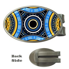 Tribal Zentangle Art Money Clips (oval)  by tmsartbazaar