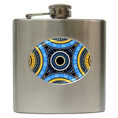 Tribal Zentangle Art Hip Flask (6 Oz) by tmsartbazaar