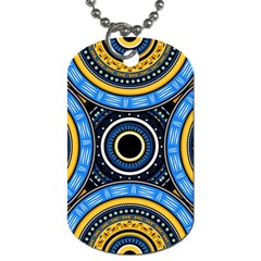 Tribal Zentangle Art Dog Tag (two Sides) by tmsartbazaar