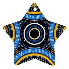 Tribal Zentangle Art Star Ornament (two Sides) by tmsartbazaar