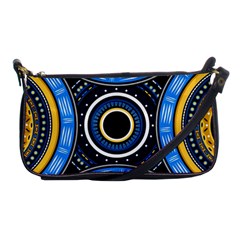 Tribal Zentangle Art Shoulder Clutch Bag by tmsartbazaar