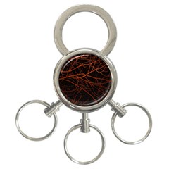 Dark Forest Scene Print 3-ring Key Chain by dflcprintsclothing