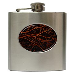 Dark Forest Scene Print Hip Flask (6 Oz) by dflcprintsclothing