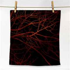 Dark Forest Scene Print Face Towel