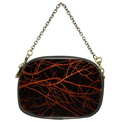 Dark Forest Scene Print Chain Purse (one Side)