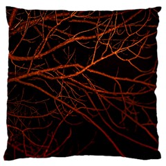 Dark Forest Scene Print Large Cushion Case (one Side)