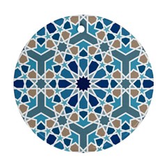 Arabic Geometric Design Pattern  Ornament (round) by LoolyElzayat