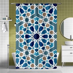 Arabic Geometric Design Pattern  Shower Curtain 48  X 72  (small)  by LoolyElzayat