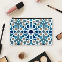 Arabic Geometric Design Pattern  Cosmetic Bag (medium) by LoolyElzayat