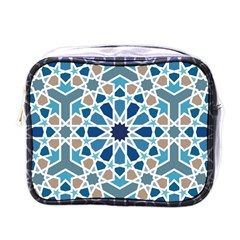 Arabic Geometric Design Pattern  Mini Toiletries Bag (one Side) by LoolyElzayat