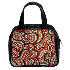 Psychedelic Swirls Classic Handbag (two Sides) by Filthyphil