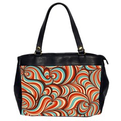 Psychedelic Swirls Oversize Office Handbag (2 Sides)