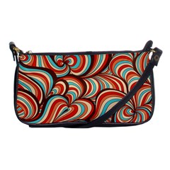 Psychedelic Swirls Shoulder Clutch Bag by Filthyphil