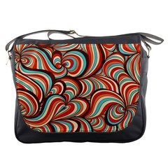 Psychedelic Swirls Messenger Bag by Filthyphil