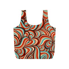 Psychedelic Swirls Full Print Recycle Bag (s) by Filthyphil