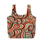 Psychedelic Swirls Full Print Recycle Bag (M) Front