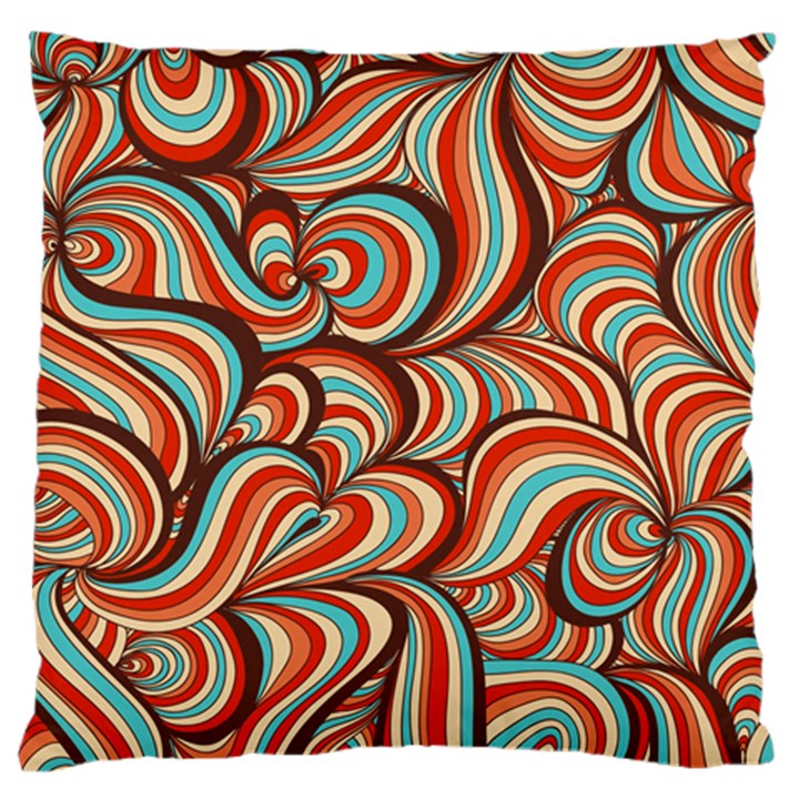 Psychedelic Swirls Large Flano Cushion Case (One Side)