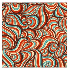 Psychedelic Swirls Large Satin Scarf (square) by Filthyphil