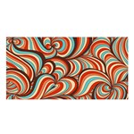 Psychedelic Swirls Satin Shawl Front