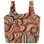 Psychedelic Swirls Full Print Recycle Bag (XXXL) Front