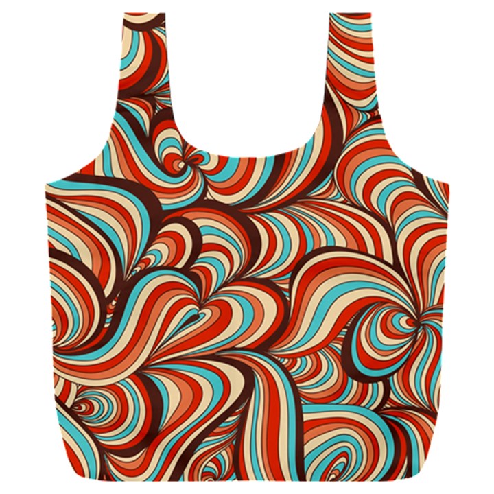 Psychedelic Swirls Full Print Recycle Bag (XXXL)