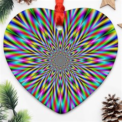 Psychedelic Wormhole Ornament (heart)