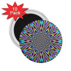 Psychedelic Wormhole 2 25  Magnets (10 Pack)  by Filthyphil