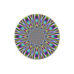 Psychedelic Wormhole Magnet 3  (round) by Filthyphil